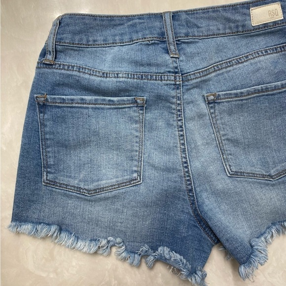 RSQ High Rise Jean Shorts Button Fly Size 1 - Picture 6 of 14